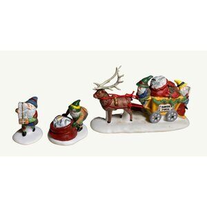 Department 56 Heritage Village Collection "Letters For Santa" Porcelain Set